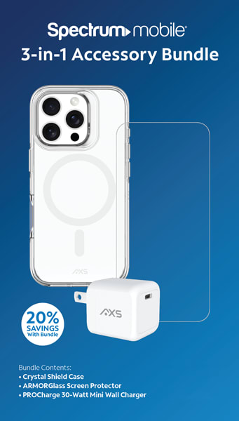 iPhone セット Spectrum 3-in-1 Accessory Bundle for iPhone 16 Pro in Clear